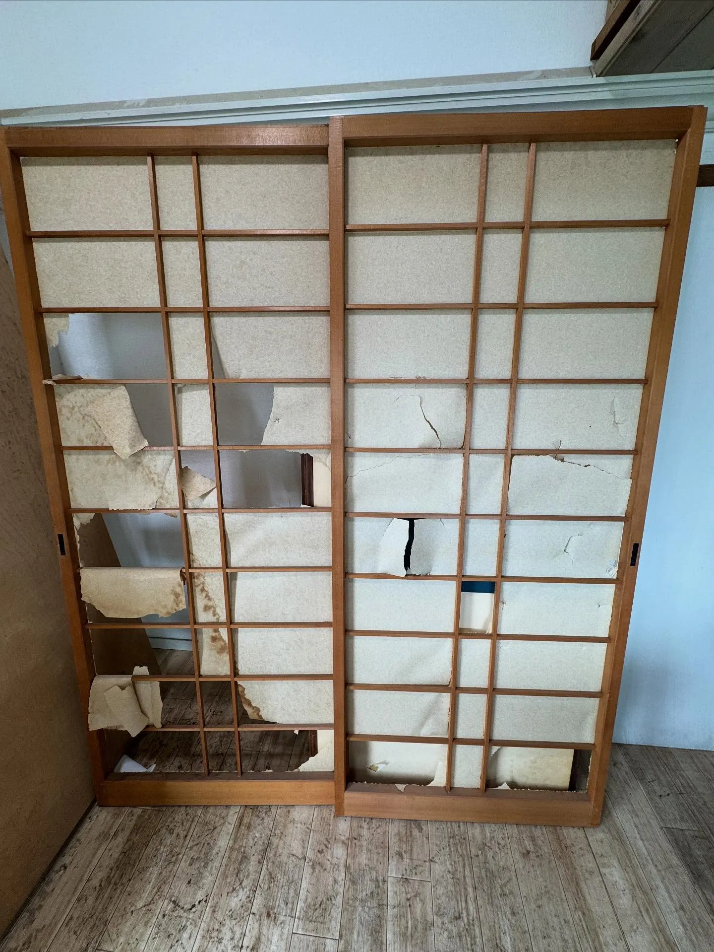 金沢屋 折尾・黒崎店　最近、長年使用されていた障子を張り替え...